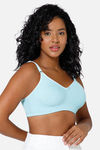 Intimacy Double Layered Non Wired Full Coverage T-Shirt Bra - Aqua — thumbnail 3