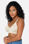 Intimacy Double Layered Non Wired Full Coverage T-Shirt Bra - Beige — thumbnail 3