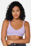 Intimacy Double Layered Non Wired Full Coverage T-Shirt Bra - Lilac — thumbnail 1