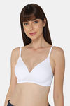 Intimacy Padded Non Wired Medium Coverage T-Shirt Bra - White — thumbnail 1