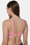 Intimacy Double Layered Non Wired Medium Coverage Nursing Bra - Pink — thumbnail 2