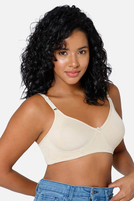 Intimacy Non-Padded Non-Wired High Coverage T-Shirt Bra - Beige — image 2