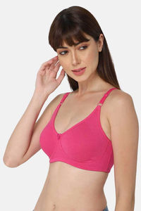 Intimacy Non-Padded Non-Wired High Coverage T-Shirt Bra - Fuchsia — thumbnail 3