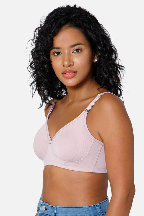 Intimacy Non-Padded Non-Wired High Coverage T-Shirt Bra - Lavender — image 5