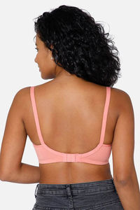 Intimacy Non-Padded Non-Wired High Coverage T-Shirt Bra - Peach — thumbnail 3