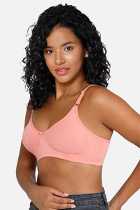 Intimacy Non-Padded Non-Wired High Coverage T-Shirt Bra - Peach — thumbnail 4