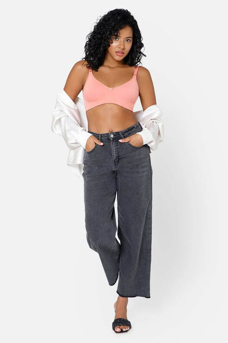 Intimacy Non-Padded Non-Wired High Coverage T-Shirt Bra - Peach — image 6