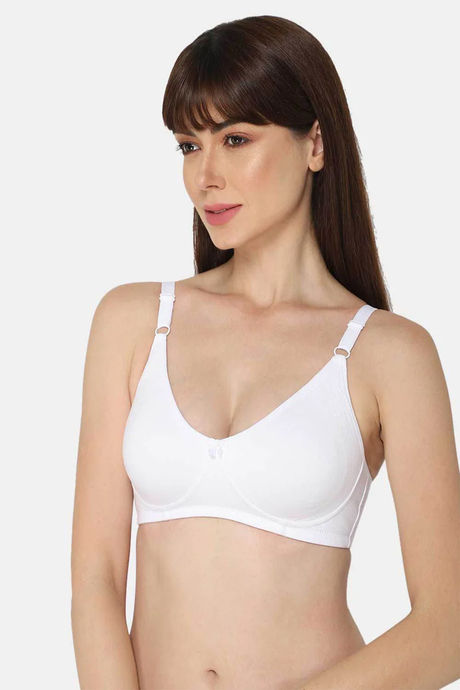 Intimacy Non-Padded Non-Wired High Coverage T-Shirt Bra - White — image 3