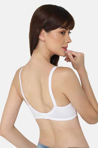 Intimacy Non-Padded Non-Wired High Coverage T-Shirt Bra - White — thumbnail 4
