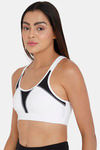 Intimacy Relaxed Sports Bra - White Black — thumbnail 3