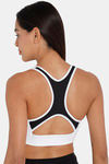 Intimacy Relaxed Sports Bra - White Black — thumbnail 4