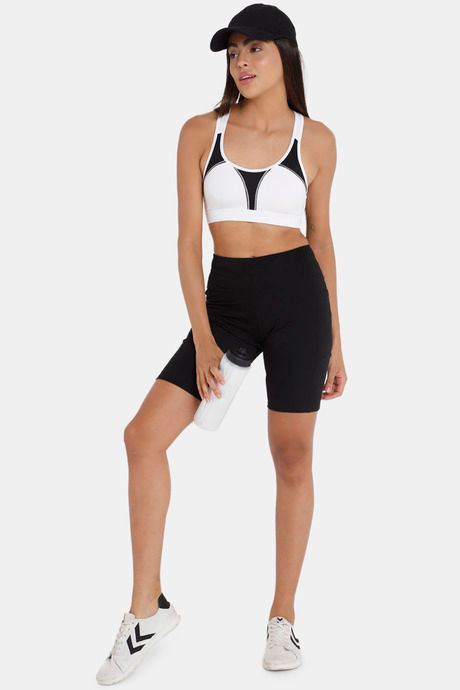 Intimacy Relaxed Sports Bra - White Black — image 5