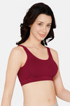 Intimacy Relaxed Sport Bra - Red — thumbnail 3