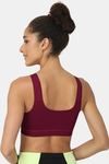 Intimacy Relaxed Sport Bra - Wine — thumbnail 4