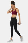 Intimacy Relaxed Sport Bra - Wine — thumbnail 5