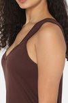 Intimacy Cotton Camisole - Coffee Brown — thumbnail 5