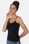 Intimacy Cotton Camisole - Black — thumbnail 3