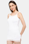 Intimacy Cotton Camisole - White — thumbnail 2