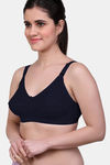 Maroon Clothing Single Layered Non-Wired Full Coverage T-Shirt Bra - Black — thumbnail 2