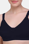 Maroon Clothing Single Layered Non-Wired Full Coverage T-Shirt Bra - Black — thumbnail 4
