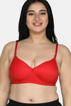 Maroon Clothing Double Layered Non-Wired Full Coverage T-Shirt Bra (Pack Of 2) - Multicolor — thumbnail 7