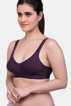 Maroon Clothing Double Layered Non-Wired Full Coverage T-Shirt Bra (Pack Of 2) - Multicolor — thumbnail 7