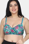 Maroon Clothing Double Layered Non Wired Full Coverage T-Shirt Bra - Green — thumbnail 1