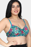 Maroon Clothing Double Layered Non Wired Full Coverage T-Shirt Bra - Green — thumbnail 2