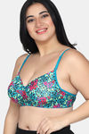 Maroon Clothing Double Layered Non Wired Full Coverage T-Shirt Bra - Green — thumbnail 3
