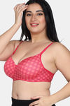 Maroon Clothing Double Layered Non Wired Full Coverage T-Shirt Bra - Pink — thumbnail 2