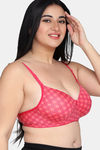 Maroon Clothing Double Layered Non Wired Full Coverage T-Shirt Bra - Pink — thumbnail 3