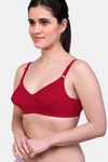 Maroon Clothing Double Layered Non-Wired Full Coverage Lace Bra (Pack Of 3) - Multicolor — thumbnail 11