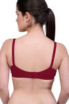 Maroon Clothing Double Layered Non-Wired Full Coverage Lace Bra (Pack Of 3) - Multicolor — thumbnail 4