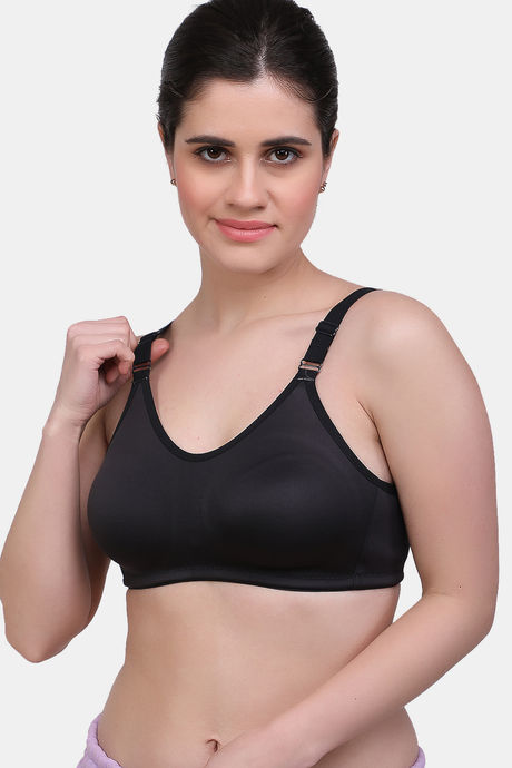 Maroon Clothing Single Layered Non Wired Full Coverage T-Shirt Bra - Black — image 4