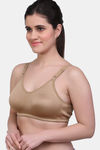 Maroon Clothing Single Layered Non Wired Full Coverage T-Shirt Bra - Nude — thumbnail 2