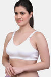 Maroon Clothing Single Layered Non Wired Full Coverage T-Shirt Bra - White — thumbnail 2