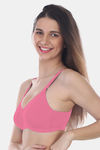 Maroon Clothing Double Layered Non Wired Full Coverage T-Shirt Bra - Rose — thumbnail 2