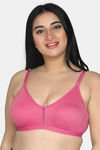 Maroon Clothing Double Layered Non Wired 3/4Th Coverage T-Shirt Bra - Rose — thumbnail 1