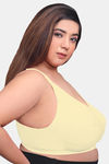 Maroon Clothing Single Layered Non Wired Full Coverage Minimiser Bra - Skin — thumbnail 2