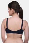 Maroon Clothing Single Layered Non Wired Full Coverage Minimiser Bra - Black — thumbnail 3