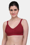 Maroon Clothing Single Layered Non Wired Full Coverage Minimiser Bra (Pack of 3) - Multicolor — thumbnail 10