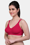 Maroon Clothing Single Layered Non Wired Full Coverage Minimiser Bra (Pack of 3) - Multicolor — thumbnail 7
