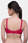 Maroon Clothing Single Layered Non Wired Full Coverage Minimiser Bra - Red — thumbnail 3