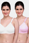 Maroon Clothing Double Layered Non Wired Full Coverage Super Support Bra (Pack of 2) - Multicolor — thumbnail 1