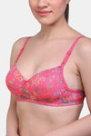 Maroon Clothing Double Layered Non Wired Medium Coverage T-Shirt Bra - Carrot — thumbnail 4