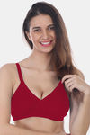 Maroon Clothing Double Layered Non Wired Full Coverage T-Shirt Bra (Pack of 3) - Multicolor — thumbnail 2