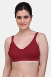 Maroon Clothing Single Layered Non Wired Full Coverage Minimiser Bra (Pack of 3) - Multicolor — thumbnail 2
