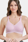 Maroon Clothing Double Layered Non Wired Full Coverage Sag Lift Bra - Pink — thumbnail 1