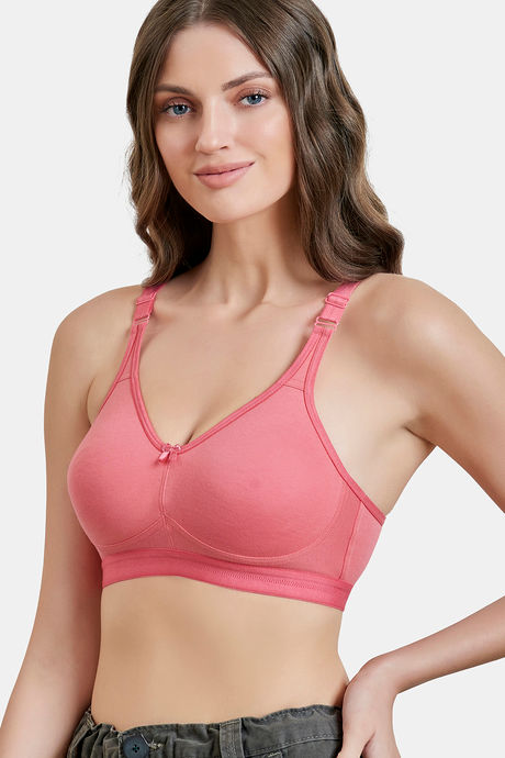 Maroon Clothing Double Layered Non-Wired Full Coverage Sag Lift Bra - Rose — image 2