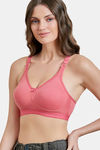 Maroon Clothing Double Layered Non-Wired Full Coverage Sag Lift Bra - Rose — thumbnail 2